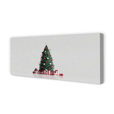Slika na platnu Božično drevo dekoracijo darila