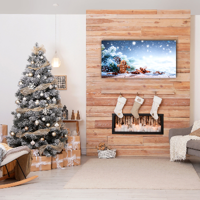 Slika na platnu Božič Gingerbread Snow Božično drevo