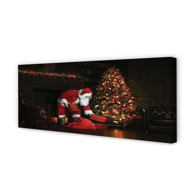 Slika na platnu Božični drevo dekoracijo darila claus