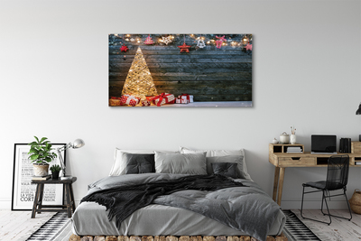 Slika na platnu Darila božič drevo dekoracijo plošče