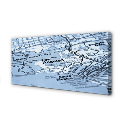 Slika na platnu Zemljevid mesta