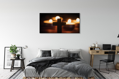 Slika na platnu Križ sveč