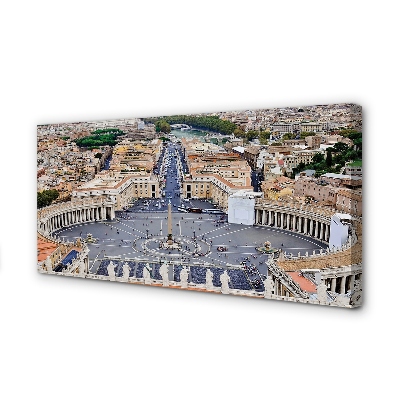 Slika na platnu Rim vatican kvadratni panorama