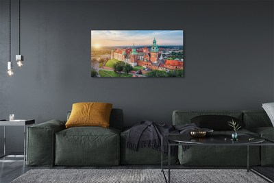 Slika na platnu Krakov grad panorama sunrise