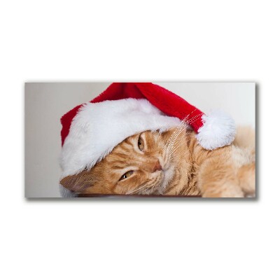 Slika na platnu Cat Cap Santa Claus