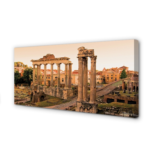 Slika na platnu Rim rimski forum sunrise