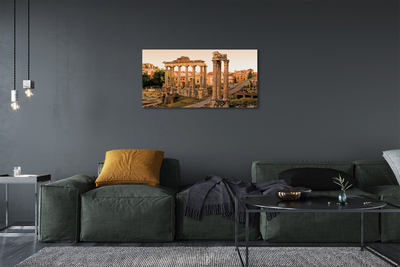 Slika na platnu Rim rimski forum sunrise