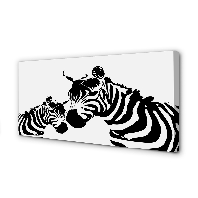 Slika na platnu Poslikano zebra