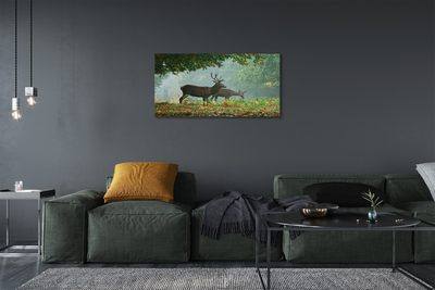 Slika na platnu Deer jesenski gozd