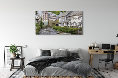 Slika na platnu Nemčija stara zgradba reka