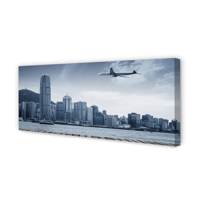 Slika na platnu Oblaki aircraft mesto