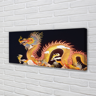 Slika na platnu Golden japonski dragon