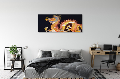 Slika na platnu Golden japonski dragon