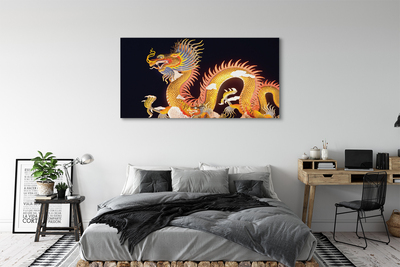 Slika na platnu Golden japonski dragon