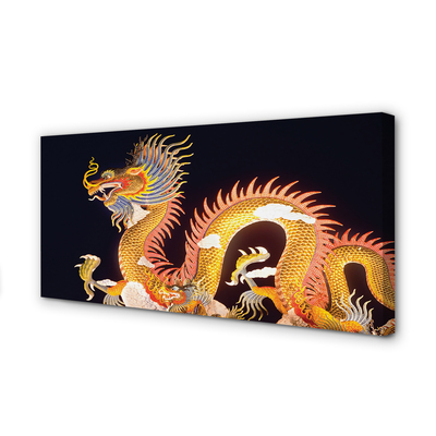 Slika na platnu Golden japonski dragon