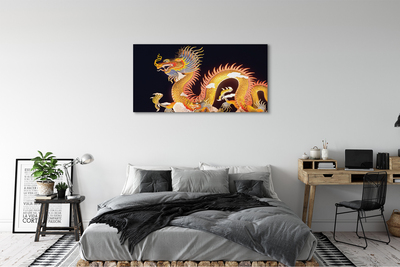 Slika na platnu Golden japonski dragon