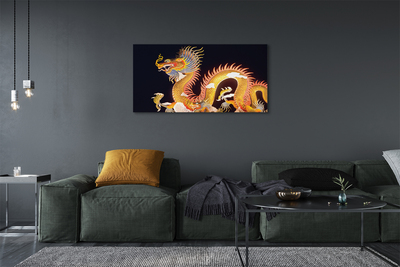 Slika na platnu Golden japonski dragon
