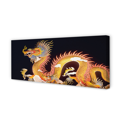 Slika na platnu Golden japonski dragon