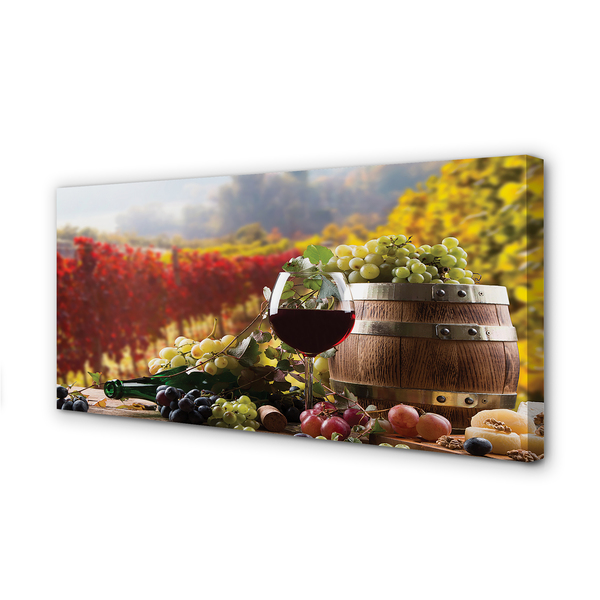 Slika na platnu Jesen vino steklo