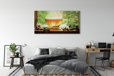 Slika na platnu Čaj zelišča vroče