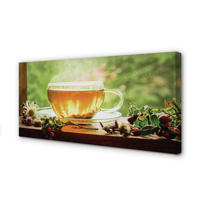 Slika na platnu Čaj zelišča vroče