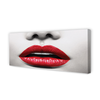 Slika na platnu Rdeče ustnice nos ženska