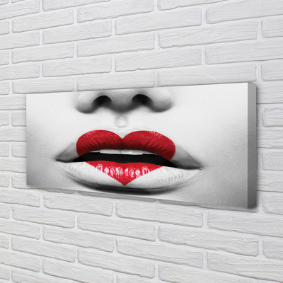 Slika na platnu Heart ustnice ženska