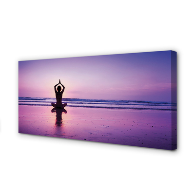 Slika na platnu Ženska morje joga