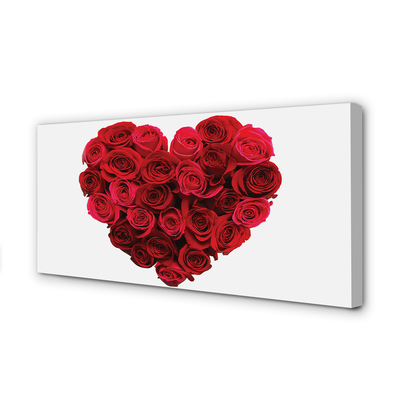 Slika na platnu Srce vrtnic