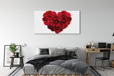 Slika na platnu Srce vrtnic