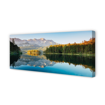 Slika na platnu Nemčija gorski gozd jezero