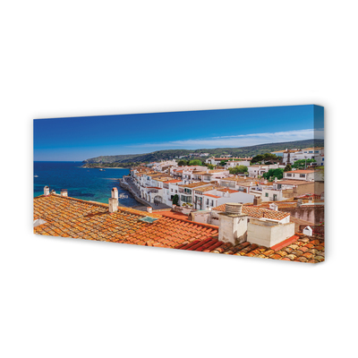 Slika na platnu Španija mesto gore na morje