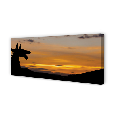 Slika na platnu Sunset nebo zmaj