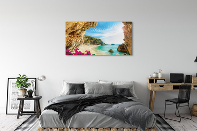 Slika na platnu Grčija obala čeri cvetje