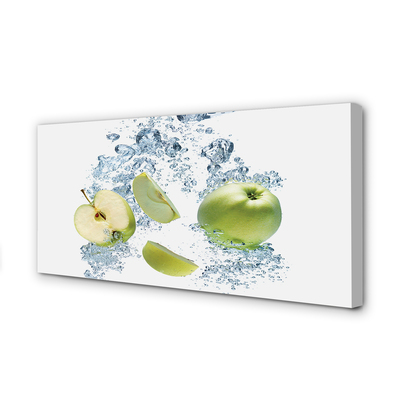 Slika na platnu Voda jabolko narezano
