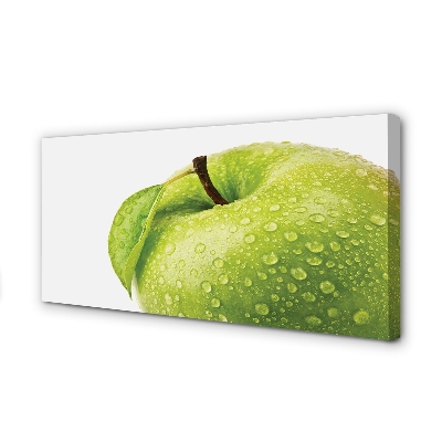 Slika na platnu Apple green vodnih kapljic