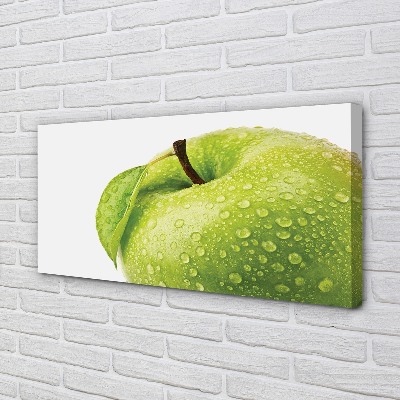 Slika na platnu Apple green vodnih kapljic