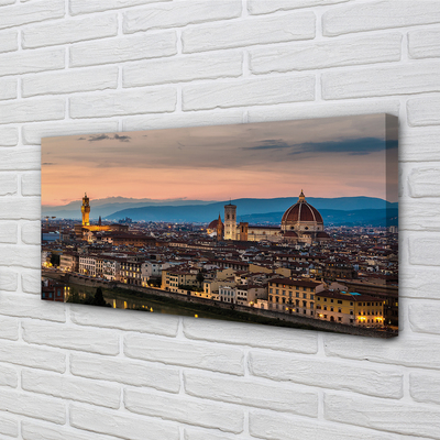 Slika na platnu Italija panorama cathedral gore