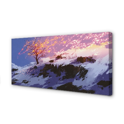 Slika na platnu Zimsko drevo vrh