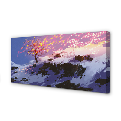Slika na platnu Zimsko drevo vrh