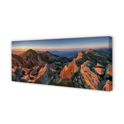 Slika na platnu Mountain sunset