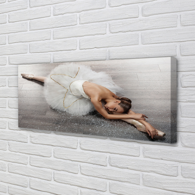 Slika na platnu Ženska bela balerina obleko