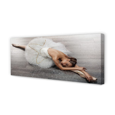 Slika na platnu Ženska bela balerina obleko