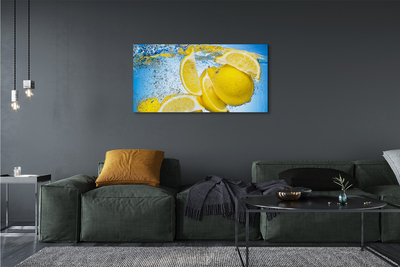 Slika na platnu Lemon v vodi