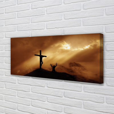 Slika na platnu Jezus križ svetlobe