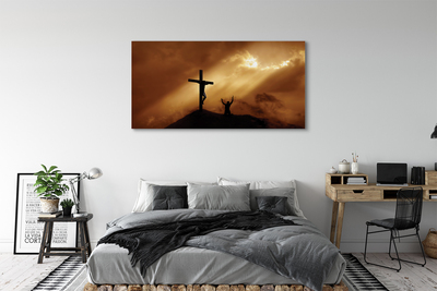 Slika na platnu Jezus križ svetlobe