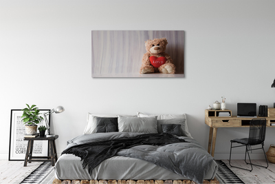 Slika na platnu Srce teddy bear