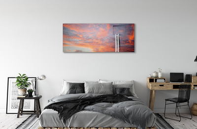 Slika na platnu Ladder sončni zahod nebo