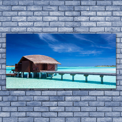 Slika na platnu Sea beach house arhitektura