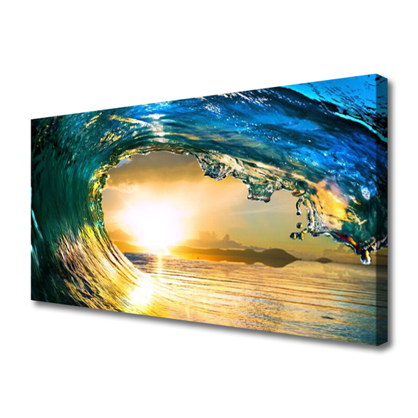 Slika na platnu Wave narava sea west